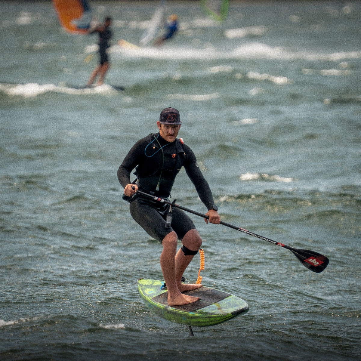 Guy SUP Foiling in Hood River